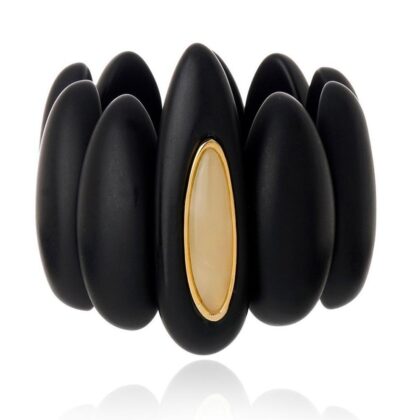 Bracelete em resina preta - 5058