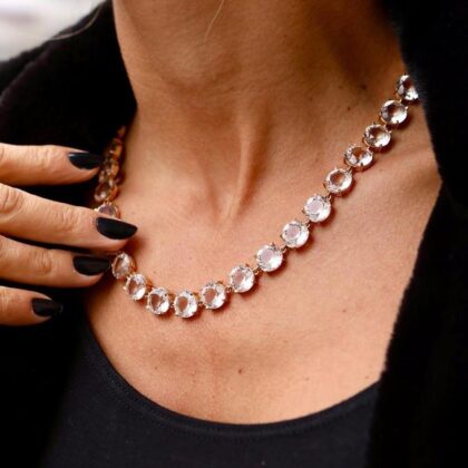 Colar em cristal transparente - 5182