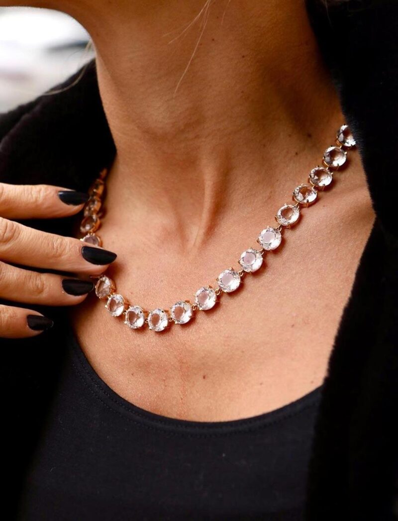 Colar em cristal transparente - 5182