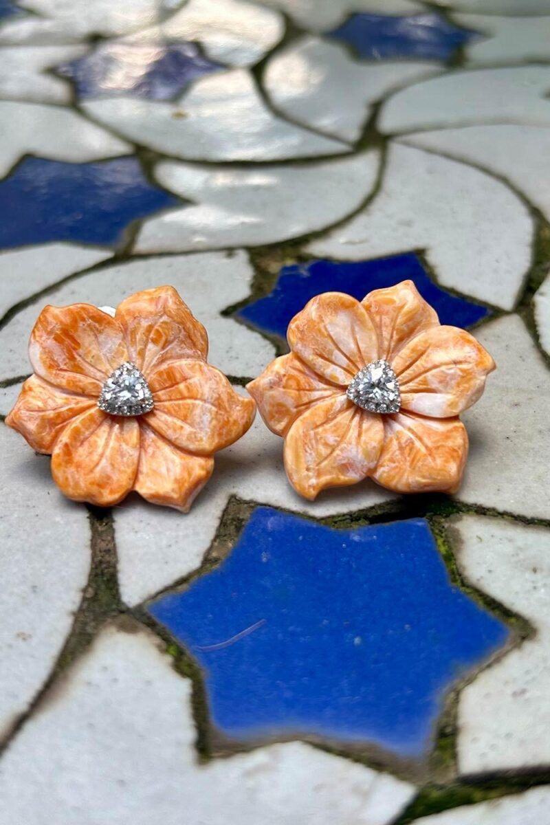 Flor pedra natural - 6004